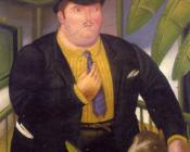 Man with Dog - 费尔南多·博特罗